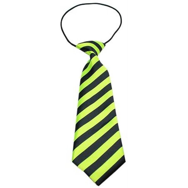 Unconditional Love Big Dog Neck Tie Striped Lime UN751534